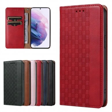 Dėklas Magnet Strap Case for Xiaomi Redmi Note 11 Pro Raudonas 5