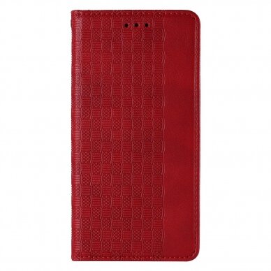 Dėklas Magnet Strap Case for Xiaomi Redmi Note 11 Pro Raudonas 3