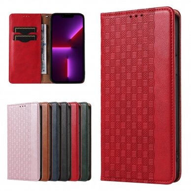 Dėklas Magnet Strap Case Samsung Galaxy S23 Raudonas 1