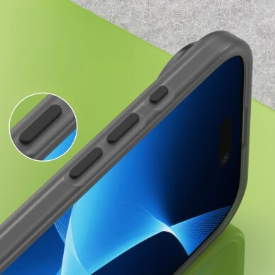 iPhone 17 Air Magnetic Abrasive dėklas, suderinamas su MagSafe – matinės juodos spalvos 5