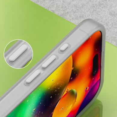 iPhone 17 magnetinis abrazyvinis MagSafe dėklas – matinės baltos spalvos 6