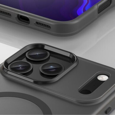 iPhone 17 Pro Magnetic Abrasive dėklas, suderinamas su MagSafe – matinės juodos spalvos 5 iPhone 17 Pro Magnetic Abrasive dėklas, suderinamas su MagSafe – matinės juodos spalvos 5