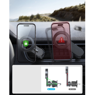 Magnetic car holder for iPhone with MagSafe Joyroom JR-ZS355 - black 10 Magnetic car holder for iPhone with MagSafe Joyroom JR-ZS355 - black 10