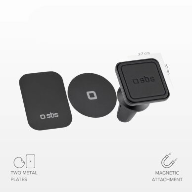 Magnetinis telefono laikiklis SBS TESUPMAGLCLIP – juodas 2