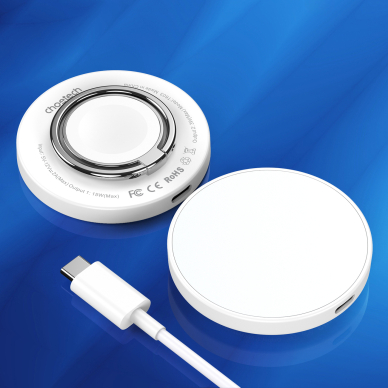 MagSafe Choetech T603-F inductive charger with holder - Baltas 9 MagSafe Choetech T603-F inductive charger with holder - Baltas 9
