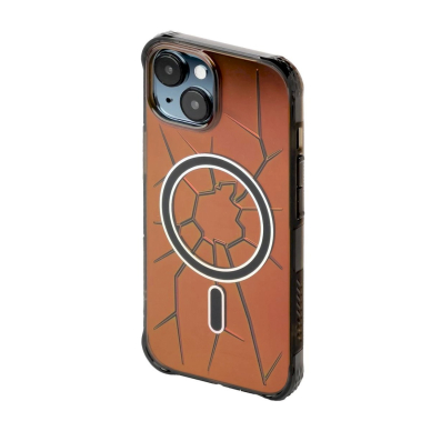 MagSafe Kingxbar PQY Crack Series Silikoninis dėklas skirta iPhone 15 - Juodas MagSafe Kingxbar PQY Crack Series Silikoninis dėklas skirta iPhone 15 - Juodas