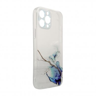 Dėklas Marble Case iPhone 12 Pro Mėlynas 1 Dėklas Marble Case iPhone 12 Pro Mėlynas 1