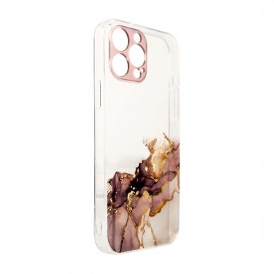 Dėklas Marble Case for iPhone 12 Pro Max Rudas 1