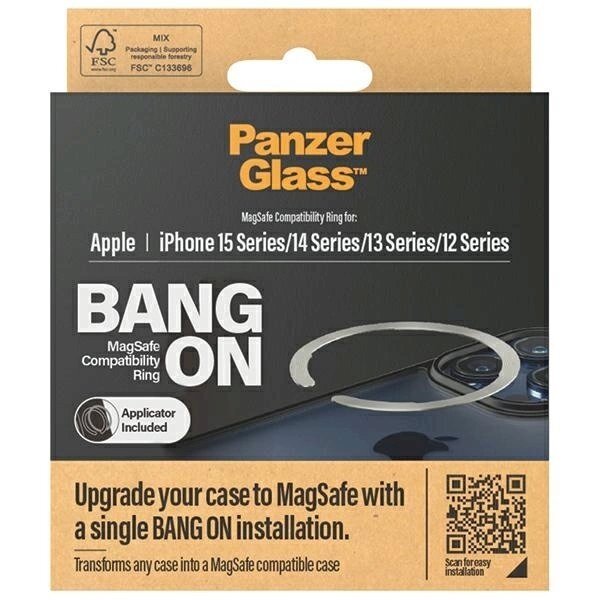 MagSafe PanzerGlass Bang ring iPhone 12 / 13 / 14 / 15 - silver 3 MagSafe PanzerGlass Bang ring iPhone 12 / 13 / 14 / 15 - silver 3