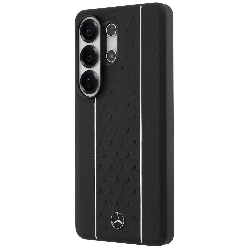 Samsung Galaxy S26 Ultra Mercedes Laurel Leaves Vertical Stripes MagSafe dėklas – juodas ir baltas 1