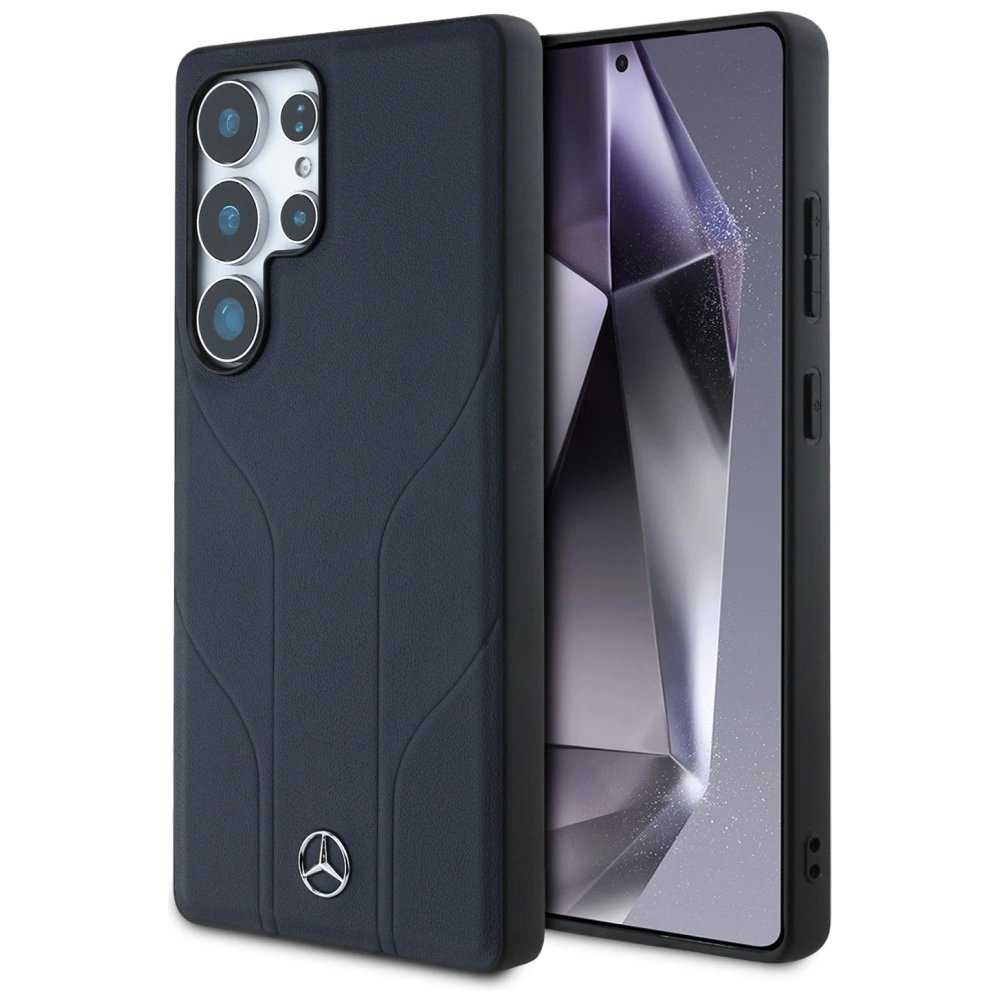 Mercedes Odinis Debossed Lines MagSafe Dėklas skirtas Samsung Galaxy S25 Ultra - Mėlynas