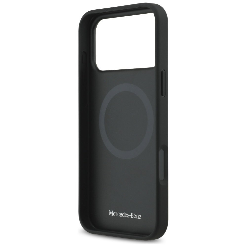 iPhone 17 Pro Max dėklas Mercedes Leather Large Laurel Leave, MagSafe – juodas 6 iPhone 17 Pro Max dėklas Mercedes Leather Large Laurel Leave, MagSafe – juodas 6