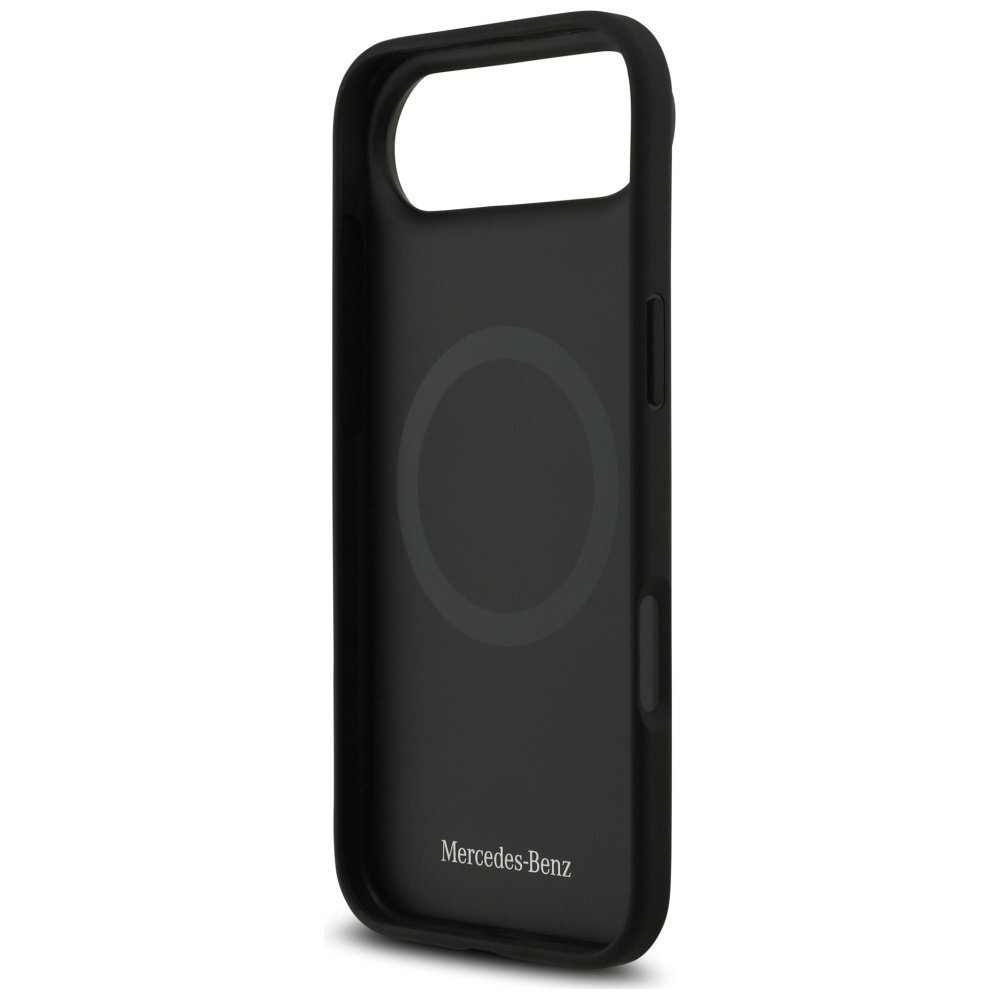 iPhone Air dėklas Mercedes Leather Large Laurel Leave, MagSafe – juodas 6 iPhone Air dėklas Mercedes Leather Large Laurel Leave, MagSafe – juodas 6