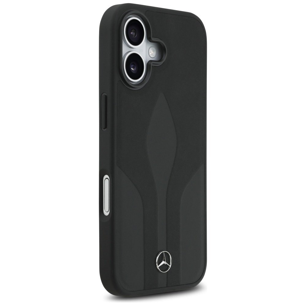 iPhone 17 dėklas Mercedes Leather The Move, MagSafe – juodas 3 iPhone 17 dėklas Mercedes Leather The Move, MagSafe – juodas 3