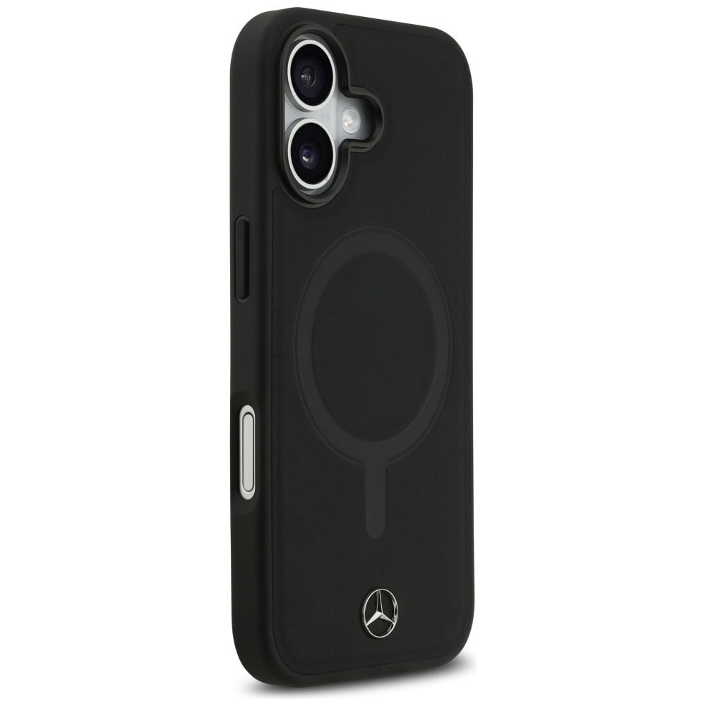 iPhone 17 dėklas Mercedes Plain Smooth Leather, MagSafe – juodas 3 iPhone 17 dėklas Mercedes Plain Smooth Leather, MagSafe – juodas 3