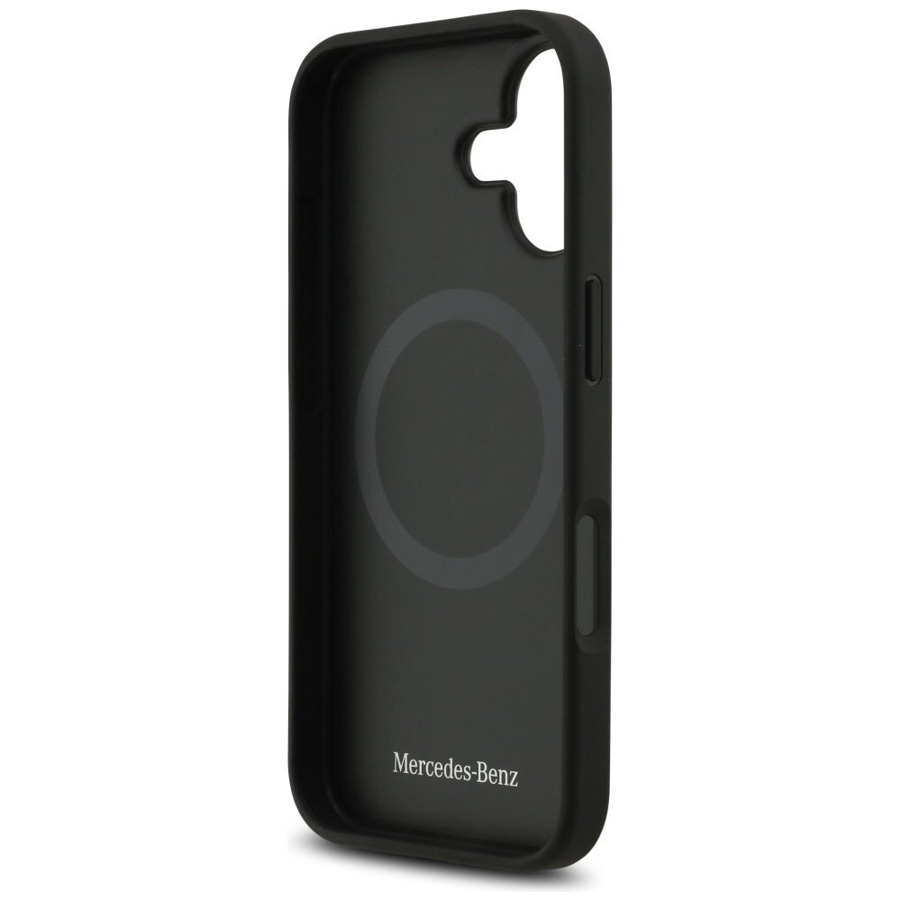 iPhone 17 dėklas Mercedes Plain Smooth Leather, MagSafe – juodas 6 iPhone 17 dėklas Mercedes Plain Smooth Leather, MagSafe – juodas 6