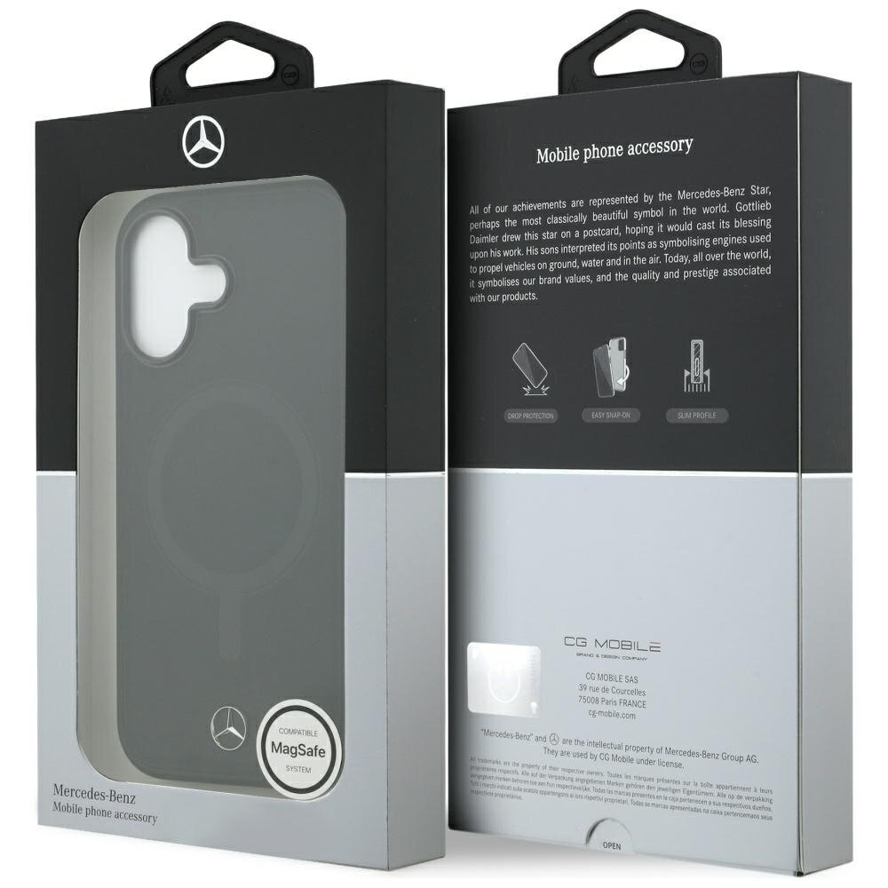 iPhone 17 dėklas Mercedes Plain Smooth Leather, MagSafe – juodas 7 iPhone 17 dėklas Mercedes Plain Smooth Leather, MagSafe – juodas 7