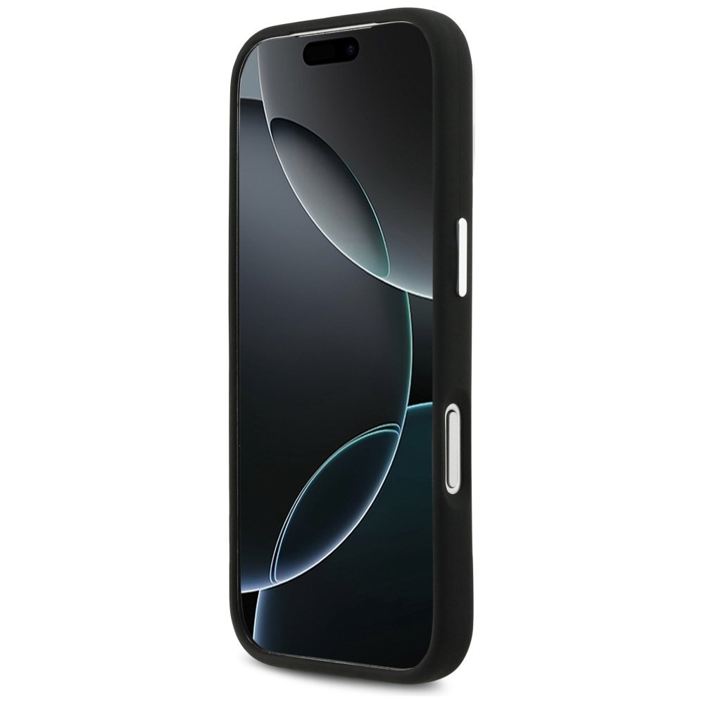 iPhone 17 Pro Mercedes Silicone Vintage Logo MagSafe dėklas – juodas 4