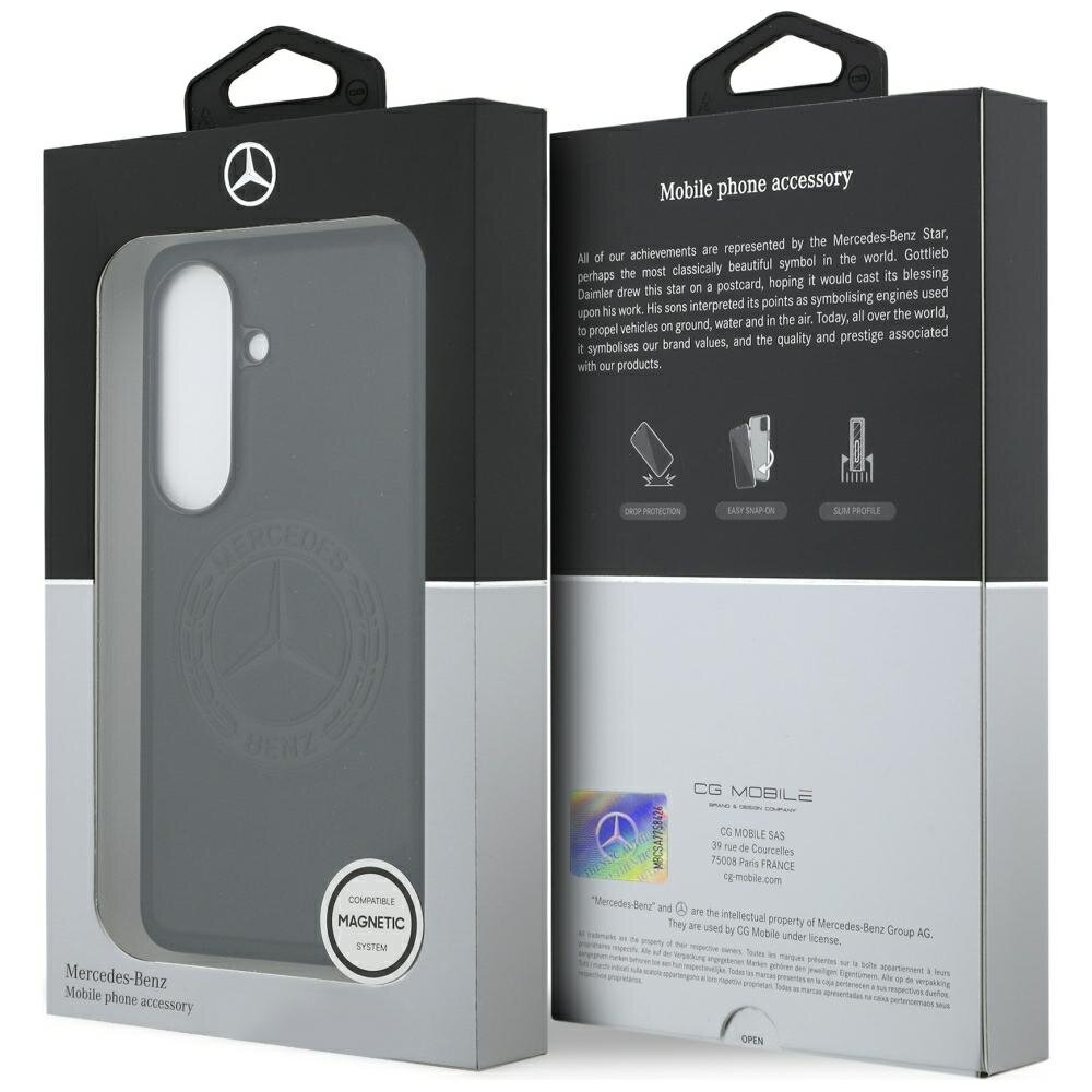 Samsung Galaxy S26 Mercedes Vintage Logo MagSafe dėklas – juodas 7