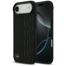 iPhone Air dėklas Mercedes Leather Laurel Leaves, MagSafe – juodas