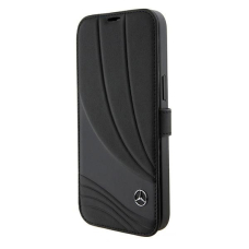 Mercedes Odinis Wave Pattern iPhone 15 Pro Dėklas - Juodas