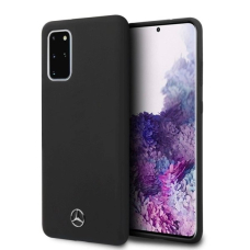 Mercedes Silikoninis Line Dėklas skirtas Samsung Galaxy S20+ - Juodas