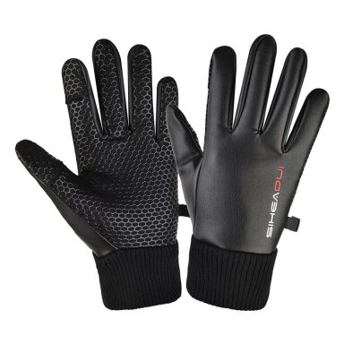 Men's insulated, anti-slip telephone Pirštinės - Juodas Men's insulated, anti-slip telephone Pirštinės - Juodas