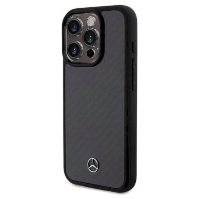 Mercedes Anglies pluošto Dynamic dėklas skirtas iPhone 15 Pro - Juodas 1
