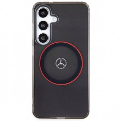 Mercedes Double Layer W Red MagSafe Dėklas Samsung Galaxy S24 - Juodas 2 Mercedes Double Layer W Red MagSafe Dėklas Samsung Galaxy S24 - Juodas 2