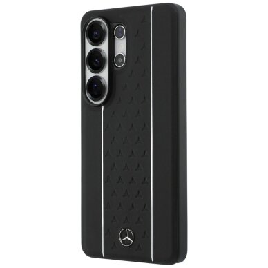 Samsung Galaxy S26 Ultra Mercedes Laurel Leaves Vertical Stripes MagSafe dėklas – juodas ir baltas 1