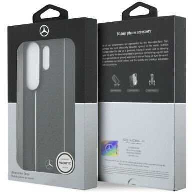 Samsung Galaxy S26 Ultra Mercedes Laurel Leaves Vertical Stripes MagSafe dėklas – juodas ir baltas 7 Samsung Galaxy S26 Ultra Mercedes Laurel Leaves Vertical Stripes MagSafe dėklas – juodas ir baltas 7