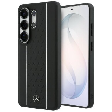 Samsung Galaxy S26 Ultra Mercedes Laurel Leaves Vertical Stripes MagSafe dėklas – juodas ir baltas Samsung Galaxy S26 Ultra Mercedes Laurel Leaves Vertical Stripes MagSafe dėklas – juodas ir baltas