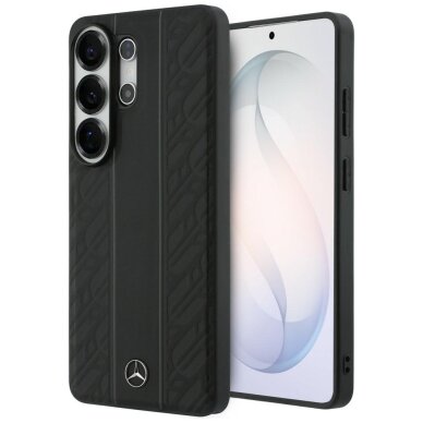 Samsung Galaxy S26 Ultra Mercedes Laurel Leaves Vertical Stripes MagSafe dėklas – juodas