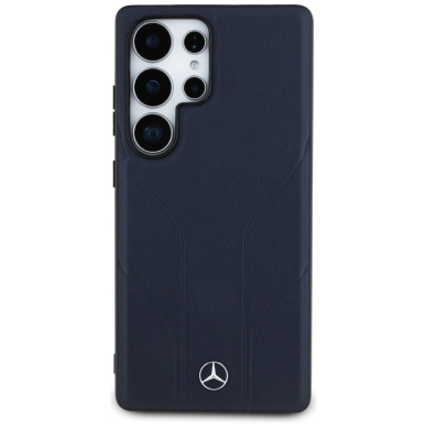 Mercedes Odinis Debossed Lines MagSafe Dėklas skirtas Samsung Galaxy S25 Ultra - Mėlynas 2