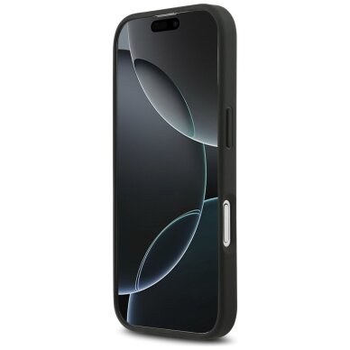 iPhone 17 dėklas Mercedes Leather Large Laurel Leave, MagSafe – juodas 4