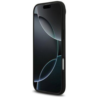 iPhone Air dėklas Mercedes Leather Large Laurel Leave, MagSafe – juodas 4