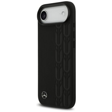 iPhone Air dėklas Mercedes Leather Laurel Leaves, MagSafe – juodas 1