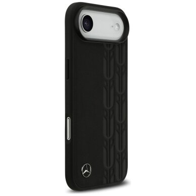 iPhone Air dėklas Mercedes Leather Laurel Leaves, MagSafe – juodas 3