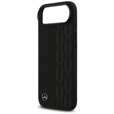 iPhone Air dėklas Mercedes Leather Laurel Leaves, MagSafe – juodas 5