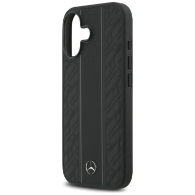 iPhone 17 Mercedes odinis dėklas su laurų juostomis ir MagSafe - juodas 5 iPhone 17 Mercedes odinis dėklas su laurų juostomis ir MagSafe - juodas 5