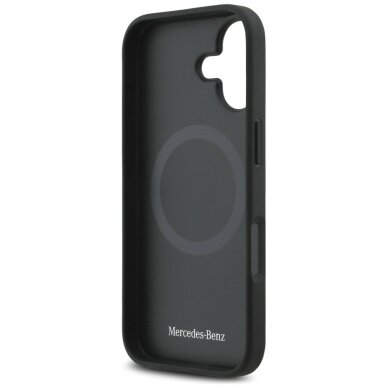 iPhone 17 Mercedes odinis dėklas su laurų juostomis ir MagSafe - juodas 6 iPhone 17 Mercedes odinis dėklas su laurų juostomis ir MagSafe - juodas 6