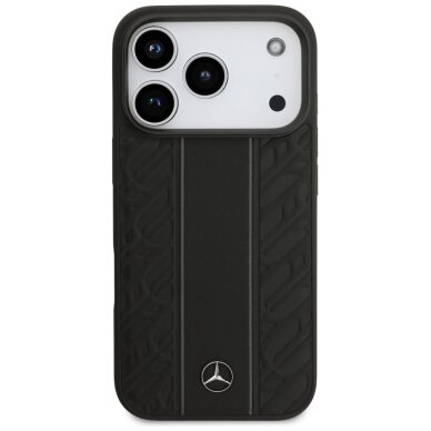 iPhone 17 Pro Mercedes odinis Laurel Leaves Stripes MagSafe dėklas – juodas 2 iPhone 17 Pro Mercedes odinis Laurel Leaves Stripes MagSafe dėklas – juodas 2