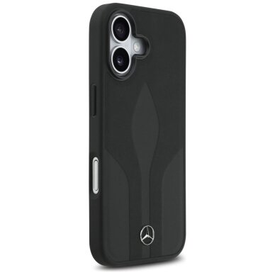 iPhone 17 dėklas Mercedes Leather The Move, MagSafe – juodas 3 iPhone 17 dėklas Mercedes Leather The Move, MagSafe – juodas 3