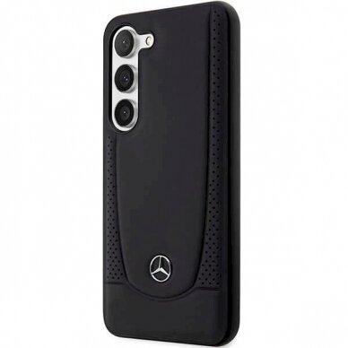Samsung Galaxy S23 FE Dėklas Mercedes Leather Urban – juodas 1