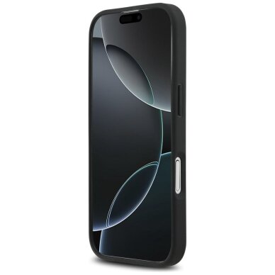 iPhone 17 dėklas Mercedes Leather Vintage Logo, MagSafe – juodas 4