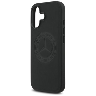 iPhone 17 dėklas Mercedes Leather Vintage Logo, MagSafe – juodas 5 iPhone 17 dėklas Mercedes Leather Vintage Logo, MagSafe – juodas 5