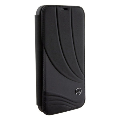 Mercedes Odinis Wave Pattern iPhone 15 Pro Dėklas - Juodas 4