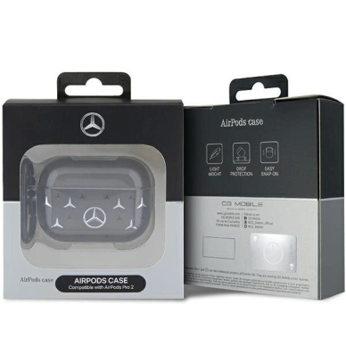Mercedes MEAP28DPMGS AirPods Pro 2 (2022/2023) cover Juodas Large Star Pattern 3