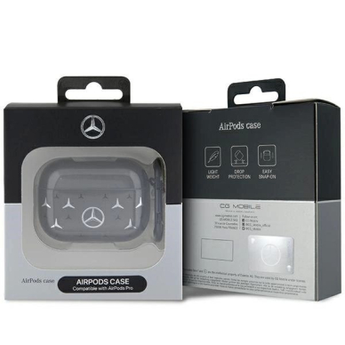 Mercedes MEAP8DPMGS AirPods Pro cover Juodas/Juodas Large Star Pattern 2
