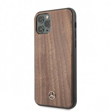Originalus dėklas Mercedes MEHCN65VWOLB iPhone 11 Pro Max hard case rudas Wood Line Walnut (cdx22) USC056 1
